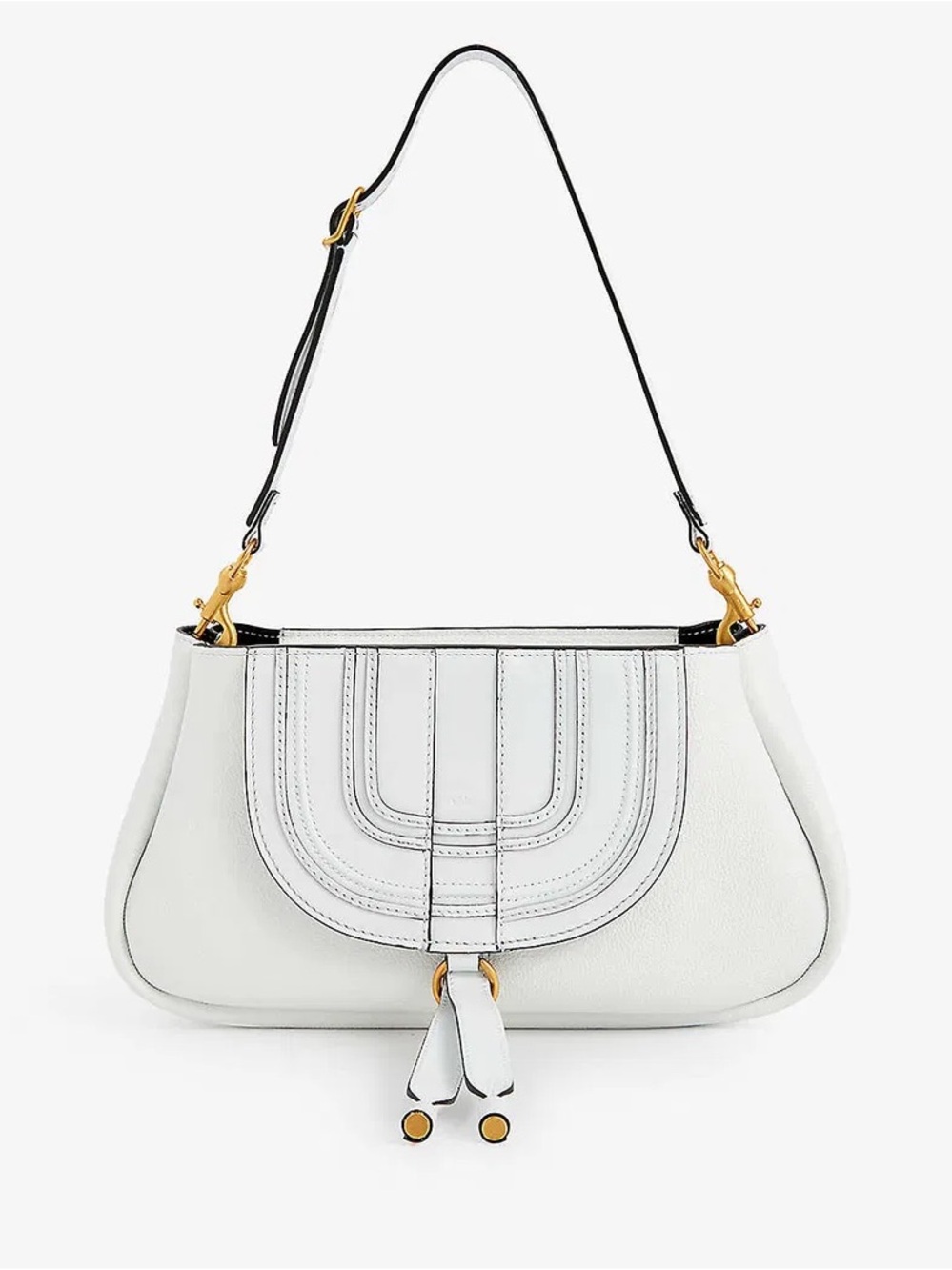Chloe Marcie Baguette Leather Cross-Body Bag